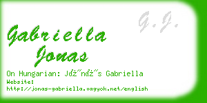 gabriella jonas business card
